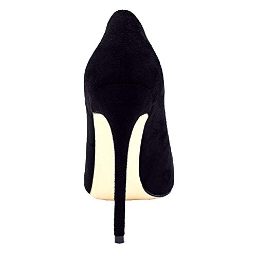 GEEDIAR Women's Stiletto Pumps Thin Heel Shoes Pointy Pumps Ladies Party Dress Pumps Patent Leather Pumps Mules Suede Pumps Wedding Party Basic Pointed Heel Shoes