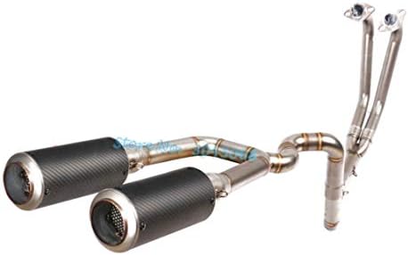 Amazon センターアップ ２本だし マフラー Yamaha R25 R3 フルエキゾースト エキゾーストパイプのみ フルエキゾースト 車 バイク