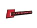 2pcs Supercharged Alloy Badge Emblems,3D Decal Replacement for TT A3 A4 A5 A6 A7 A8 Q3 Q5 Q7 S4 S6 S5 RS5 (Black Red)