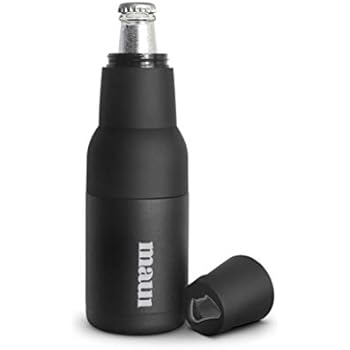 Green Maui, Beer Bottle Insulator Holder | Stainless Steel Insulated Can Cooler with Beer Opener | Eco Friendly Smart Vacuum Bottle