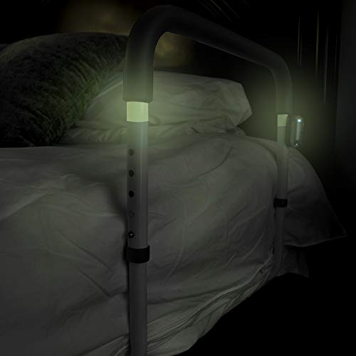 LumaRail Triple Safe Bed Assist Rail Support Bar with LED Motion Sensor
