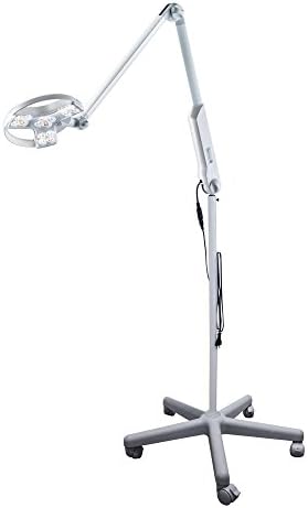 Waldmann Lighting Visiano D15461110 LED Medical Examination Light with a 50 Inch Reach Articulating Arm, Dimming and Color Control and Included Floor Stand