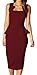 made2envy Bodycon Midi or Mini Peplum Dress with Square Neckline