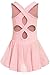 Arshiner Kid Girls Hollow Back Ballet Leotard with Skirt Sleeveless Dance Dresses
