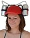 Fairly Odd Novelties Beer Soda Guzzler Helmet Drinking Party Hat, Red