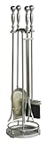 Uniflame, F-7543, 5pc Satin Pewter Fireset with Ball handles