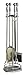Uniflame, F-7543, 5pc Satin Pewter Fireset with Ball handles primary