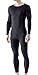 Tesla BU-MHS100-BLK_Large Blank Men's Microfiber Fleece Lined Top & Bottom Set MHS100