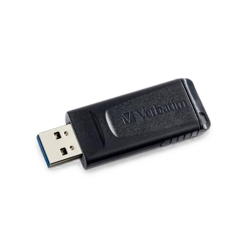 Verbatim Store n Go Slider Drive USB-Stick - 16 GB - USB 2.0-Schnittstelle, versenkbarer Schiebemechanismus, schwarz, 187859