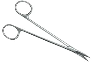 Pomee USA 712-295 Kelly Scissor, 6.25" Curved, Serrated