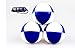 Set of 3 Juggling Balls 8 Panel 2.5