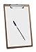 Acrimet Clipboard Letter Size A4 (13” x 9 1/16”) Low Profile Clip (Hardboard) (6 Pack)