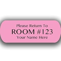 Iron On Clothing Labels - PINK - Large 3 line - 3/4" x 2" label - Larger Center Line