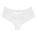 YiZYiF Sissy Pouch Men's Lingerie Floral Lace Bikini Briefs Criss Cross Jockstraps Panty White X-Large