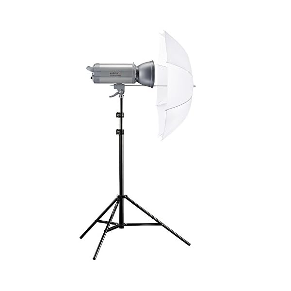 Walimex Pro VC-300 Excellence Einsteiger Studio-Set (Studioblitz 300Ws, Lampenstativ, Durchlichtschirm)
