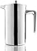 Cozyna French Press Coffee Maker Stainless Steel, 34 oz, 8 Cup, 1 L, Dove