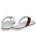Gucci Flip-Flop White Guccissima Leather Sandals with BRB Web 268670 9051 (6.5 G / 7 US)