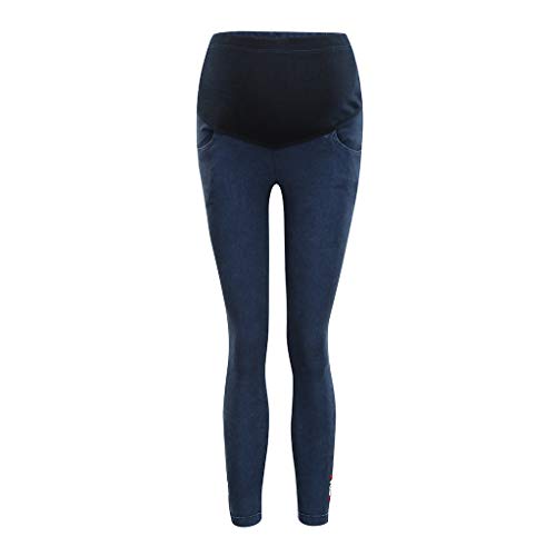 Dsood High Waisted Pants for Women,Pregnant Woman Solid Jeans Maternity Pants Trousers Nursing Prop Belly Legging,Maternity Activewear