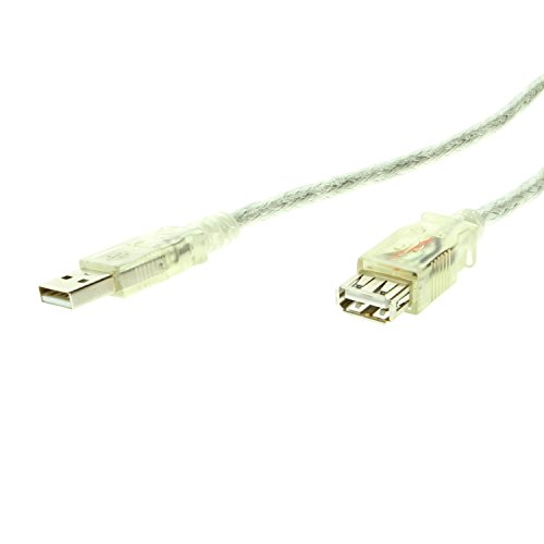 USBGear USBGEAR Pro-Series USB 2.0 Hi-Speed A to A Extension Cable 6ft. Clear