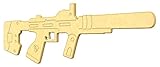SturdiGuns Kids Caseless Submachine Gun Wooden Toy with Lifetime Guarantee, made in America, Extremely Durable