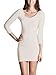 NIKIBIKI Women Seamless 3/4 Sleeve Scoop Neck Dress, One Size