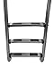 Aqua Select 3 Step Stainless Steel Pool Ladder with Stainless Steel Steps | Entry and Exit System for In-Ground Swimming Pools | 250 Pound Capacity | 1.9 Inch Outer Diameter