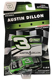 NASCAR Authentics Austin Dillon #3 Diecast Car 1/64 Scale - 2018 Wave 5 - Austin Dillon 2018 No. 3 with Die-Cut Magnet - Collectible