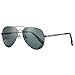 Pro Acme Polarized Aviator Sunglasses for Women Men, Petite Aviator Frame for Small Face Women Junior, 52MM (Gunmetal Frame/G15 Lens)