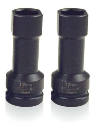 17mm Channel Unistrut Socket 1/2" Drive Impact Socket Thin Walled to fit 41mm Unistrut Twin Pack