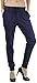 ToBeInStyle Women's Solid Print French Terry Jogger Pants - Eclipse - Large