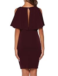 ACEVOG - Vestido elegante sin mangas para mujer, con agujero para llaves, para fiesta de cóctel