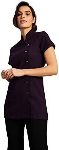Simon Jersey Asymmetrical Beauty Tunic Salon Spa Uniform
