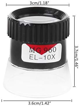 HoHome 10X Monocular Magnifying Glass, Loupe Lens Map Eye Magnifier Jewelry Repair Tool