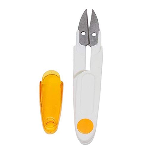 lzndeal Thread Tailors Cutter,Thread Snips Sewing Snippers,Clothes Embroidery Craft,Portable Easy Grip Handle Scissors Sewing Snip Thread Tailors Cutter with Safety Cover - Thumbnail 5