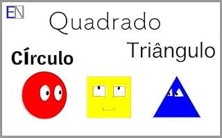 Livro Círculo, Quadrado, Triângulo: Aprendizagem e Educação Livros Infantis Educativos para Crianças