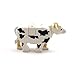 Country Farm Cow Pasture with Animals, Fence, Base Plate and Grass Stems