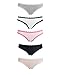 Emprella Womens Underwear Bikini Brief Panties with Lace-(5 Pack)
