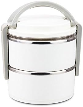1400ml 2-Layer Good Quality Stainless Steel Thermal Lunch Box Practical Handy Insulation Lunch Box Multifunctional Heat &amp; Cold Preservation Box Food Carrier Travel &amp; To-Go Food Containers