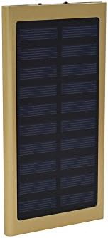 TAVLAR 100000mAh Dual USB Portable Solar Battery Charger Solar Power Bank For Phone (Gold)