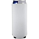Blank Neoprene Slim Can Coolie (1, White)