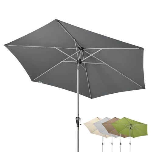 Doppler Active Auto Tilt Gartenschirm Ø 280 cm – Kurbel mit Auto-Tilt, knickbar, UV-Schutz LSF 50+, wetterfestes Polyester, Aluminiumgestell mit Stahl