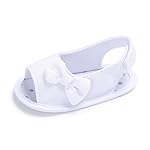 Girls Princess Shoes, Mosunx(TM) Newborn Toddler Baby Soft Sole Bowknot Crib Prewalker Shoes (0~6 Month, White)