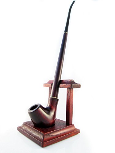 Churchwarden Tobacco Pipes of Pear Root, Wood Pipe "LORD OF THE RINGS" 13 inch/33 cm. Carving Handmade