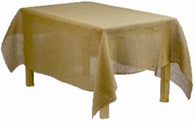 By Florida Tablecloth Burlap Square 45x45" (Natural)