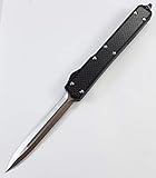 TacKnives OTF Double Action Safety Knife Out-The-Front MTU11G (Black)