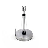 Kamenstein 4536 Perfect Tear Patented Counter Top Standing Stainless Steel Paper Towel Holder, 13-Inch, Silver