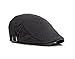 Bigface Up Pack of 2 Men's Cotton Flat Cap Ivy Cabbie Driving Hat Summer Newsboy Cap (Gray+Light Khaki)