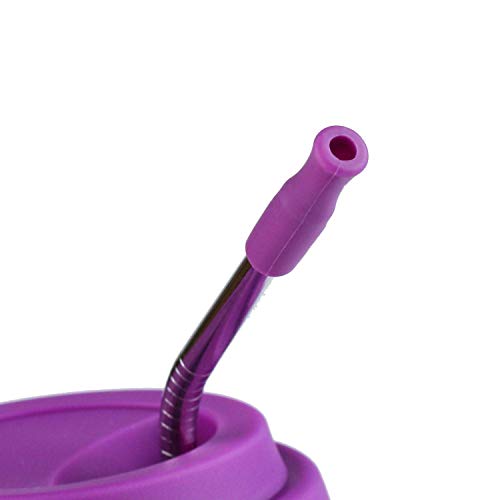 22Pcs Reusable Straws Tips, Silicone Straw Tips, Multi-Color Food Grade Straws Tips Covers Only Fit  - //coolthings.us