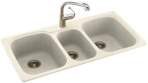 Swanstone Ks04422tb 072 Solid Surface 1 Hole Drop In Double Bowl
