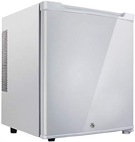 ICEY 30 Litre Low Energy A+ Reversible Doors Table Top Mini Fridge, Wine & Drinks Fridge,With Lock and Key Hotel refrigerator,Completely Quiet Mini Bar,White